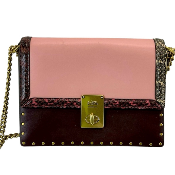 Coach Handbags - Coach X Jennifer Lopez Hutton Shoulder Bag w/Snakeskin Detail Limited Edition